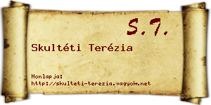 Skultéti Terézia névjegykártya